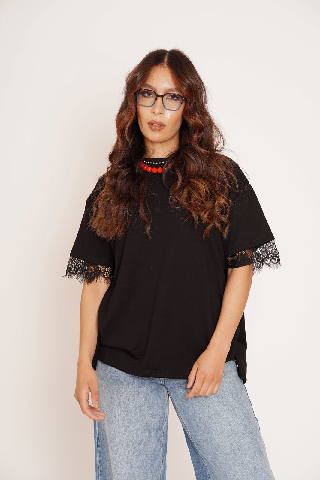 CAMISETA ENCAJE