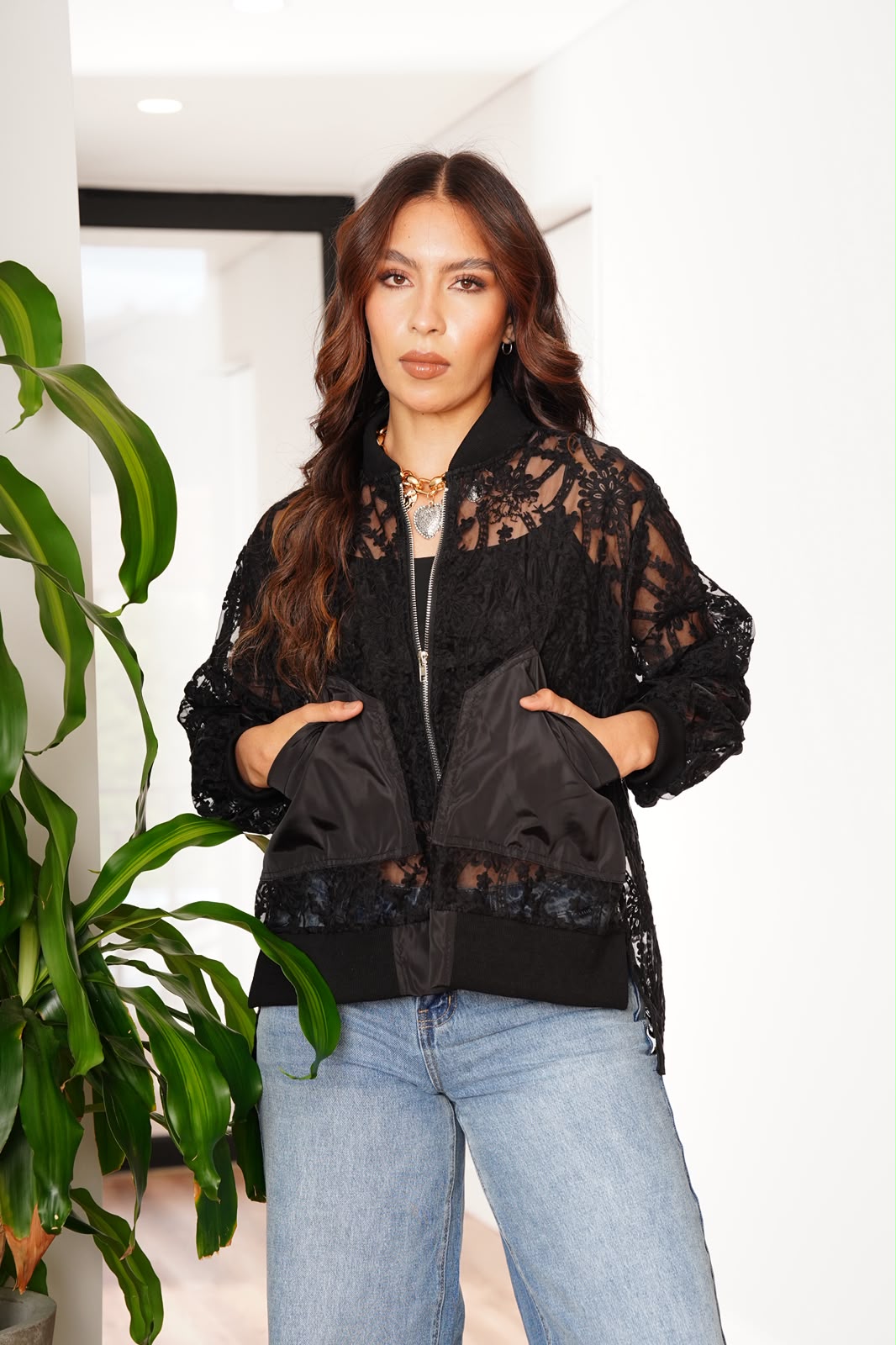 CHAQUETA ENCAJE