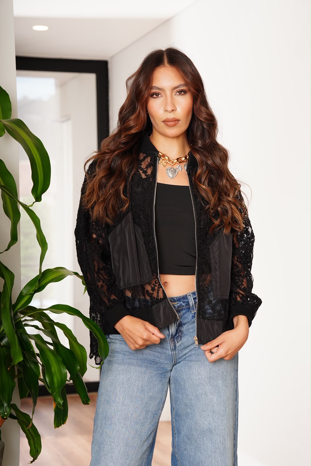 CHAQUETA ENCAJE